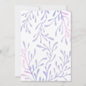 Invitation Sous la mer Sirène 1er anniversaire (Dos)