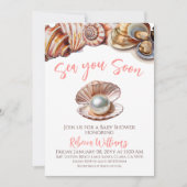 Invitation Sous La Mer, Vous Serez Bientôt Le Baby shower De  (Devant)