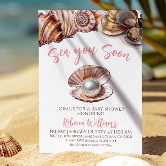 Invitation Sous La Mer, Vous Serez Bientôt Le Baby shower De 