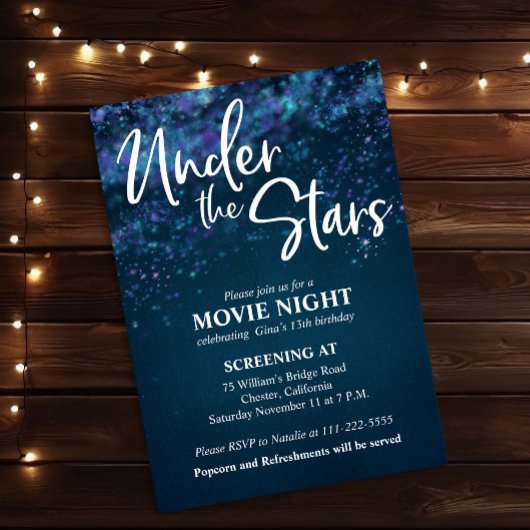 Invitation Sous la nuit du cinéma des étoiles