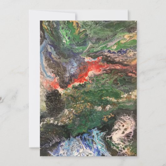 Invitation Sous la série de contes de la mer de fée peinture  (Devant)