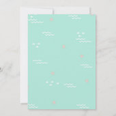 Invitation Sous la sirène de la mer avec un Anniversaire de e (Dos)