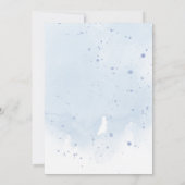 Invitation Sous l'aquarelle de la mer Baby shower d'animaux m (Dos)