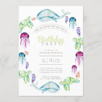 Sous l'aquarelle marine | Anniversaire