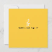 Invitation Sous l'Aquarium de la mer Bonne Fille d'Anniversai (Dos)