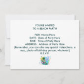 Invitation - sous l'art de bruit de mer (Dos)