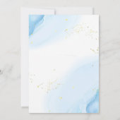 Invitation Sous le Baby shower d'animaux marins (Dos)