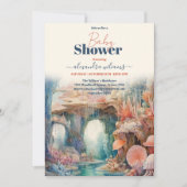 Invitation Sous le Baby shower d'animaux marins (Devant)