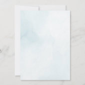 Invitation Sous le Baby shower d'animaux marins (Dos)