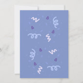 Invitation Sous le Baby shower d'animaux marins (Dos)