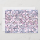 Invitation Sous le Baby shower d'animaux pour bébés de la mer (Dos)