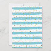 Invitation Sous le Baby shower d'aquarelle de l'océan marin I (Dos)