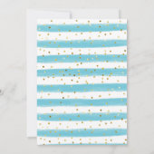 Invitation Sous le Baby shower d'aquarelle de l'océan Mer Inv (Dos)