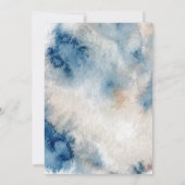 Invitation Sous le Baby shower d'aquarelle de mer (Dos)