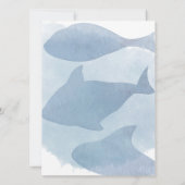 Invitation Sous le Baby shower de la mer (Dos)