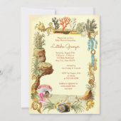 Invitation Sous le Baby shower de la princesse de la sirène e (Dos)