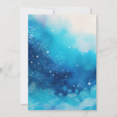 Invitation Sous le Baby shower des baleines d'animaux marins (Dos)