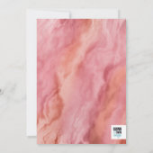 Invitation Sous le Baby shower des sirènes de mer (Dos)