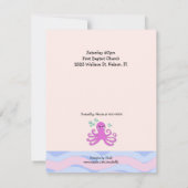 Invitation Sous le Baby shower marin (Dos)