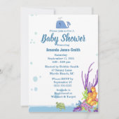 Invitation Sous le Baby shower marin (Devant)
