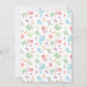 Invitation Sous le Baby shower marin Cute Pastel Neutral (Dos)