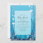 Invitation Sous le Baby shower marin nautique (Devant)