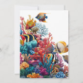 Invitation Sous le Baby shower Nautique Blue Boy (Dos)