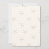 Invitation Sous le Baby shower nautique de l'aquarelle marine (Dos)