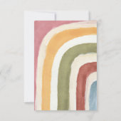 Invitation Sous le Baby shower Rainbow Boho (Dos)