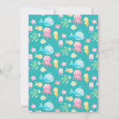 Invitation Sous le Baby shower Sea Adventure (Dos)
