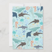 Invitation Sous le Baby shower Sea Boy (Dos)