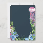 Invitation Sous le Bat mitzvah Sea Watercolor (Dos)