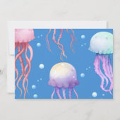 Invitation Sous le bleu de la mer fête d'anniversaire Photo (Dos)