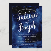 Invitation Sous le ciel nocturne (Devant / Derrière)