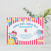 Invitation sous le grand chapiteau - anniversaire d'enfant (Debout devant)