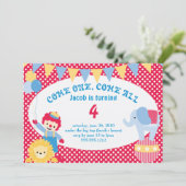 Invitation sous le grand chapiteau - anniversaire d'enfant (Debout devant)