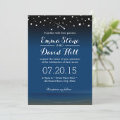 Invitation Sous le mariage de Stars Beach (Debout devant)