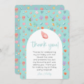 Invitation Sous le Merci photo d'anniversaire de la mer (Devant / Derrière)