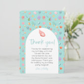 Invitation Sous le Merci photo d'anniversaire de la mer (Debout devant)