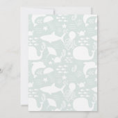 Invitation Sous le Motif Sea Friends (Dos)
