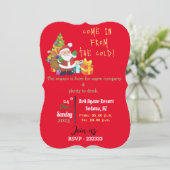 Invitation Sous le sapin de Noël (Debout devant)