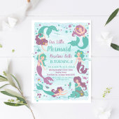 Invitation Sous le Sea Party Mermaid Anniversaire