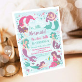 Invitation Sous le Sea Party Mermaid Anniversaire