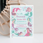 Invitation Sous le Sea Party Mermaid Anniversaire