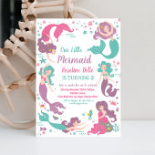 Invitation Sous le Sea Party Mermaid Anniversaire