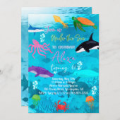 Invitation Sous L'Eau (Devant / Derrière)