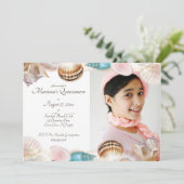 Invitation Sous les coquillages de la Quinceanera (Debout devant)
