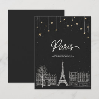 Invitation Sous les étoiles à Paris