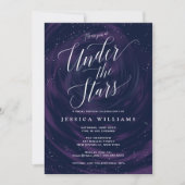 Invitation Sous les étoiles Élégante douce 16 (Devant)