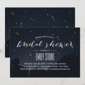 Invitation Sous les étoiles Fête des mariées d'été des luciol (Devant / Derrière)